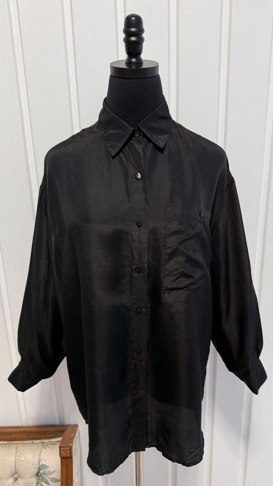 Chemisier en soie noir- small