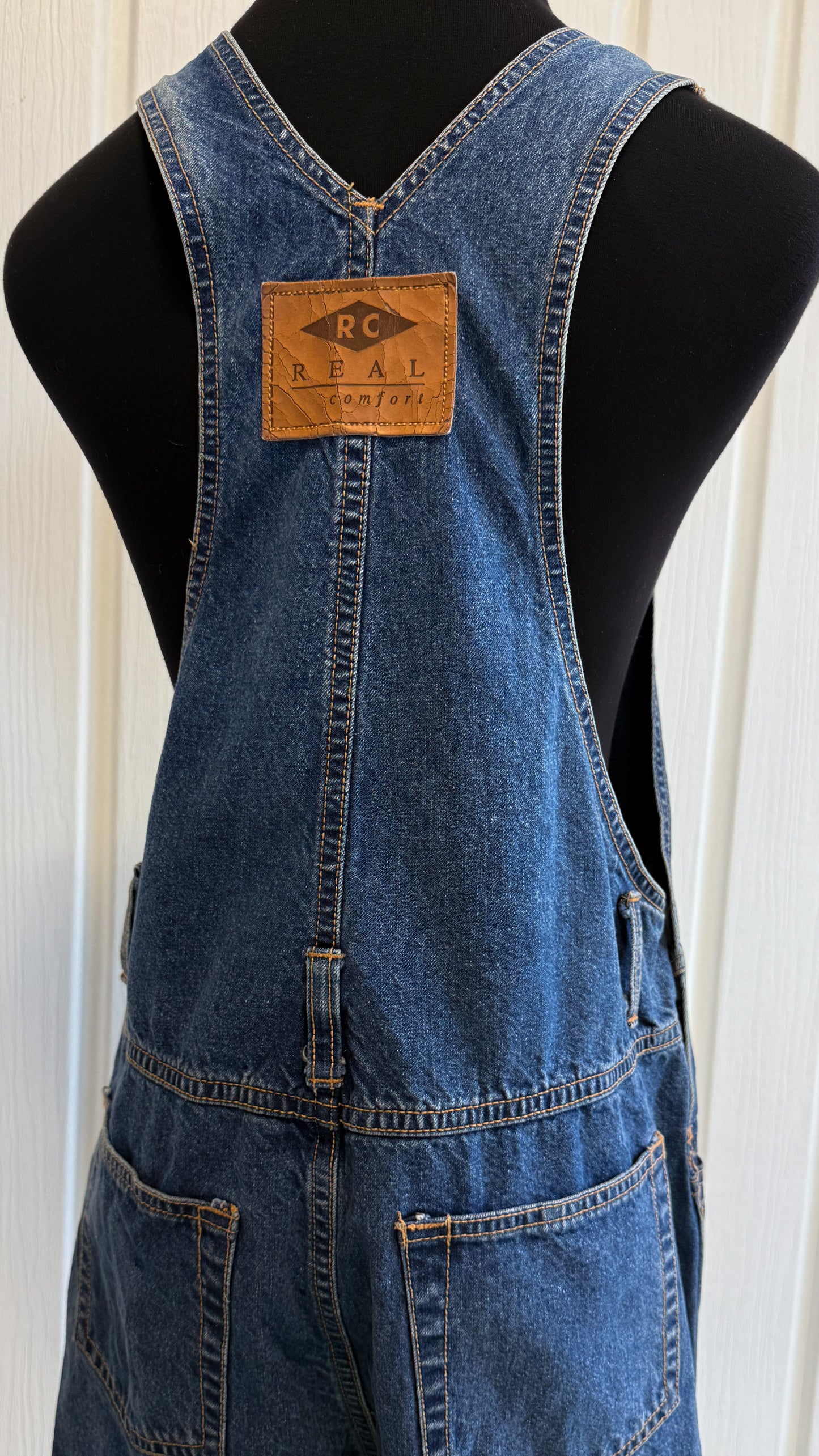 Real Comfort Denim Overalls - Small