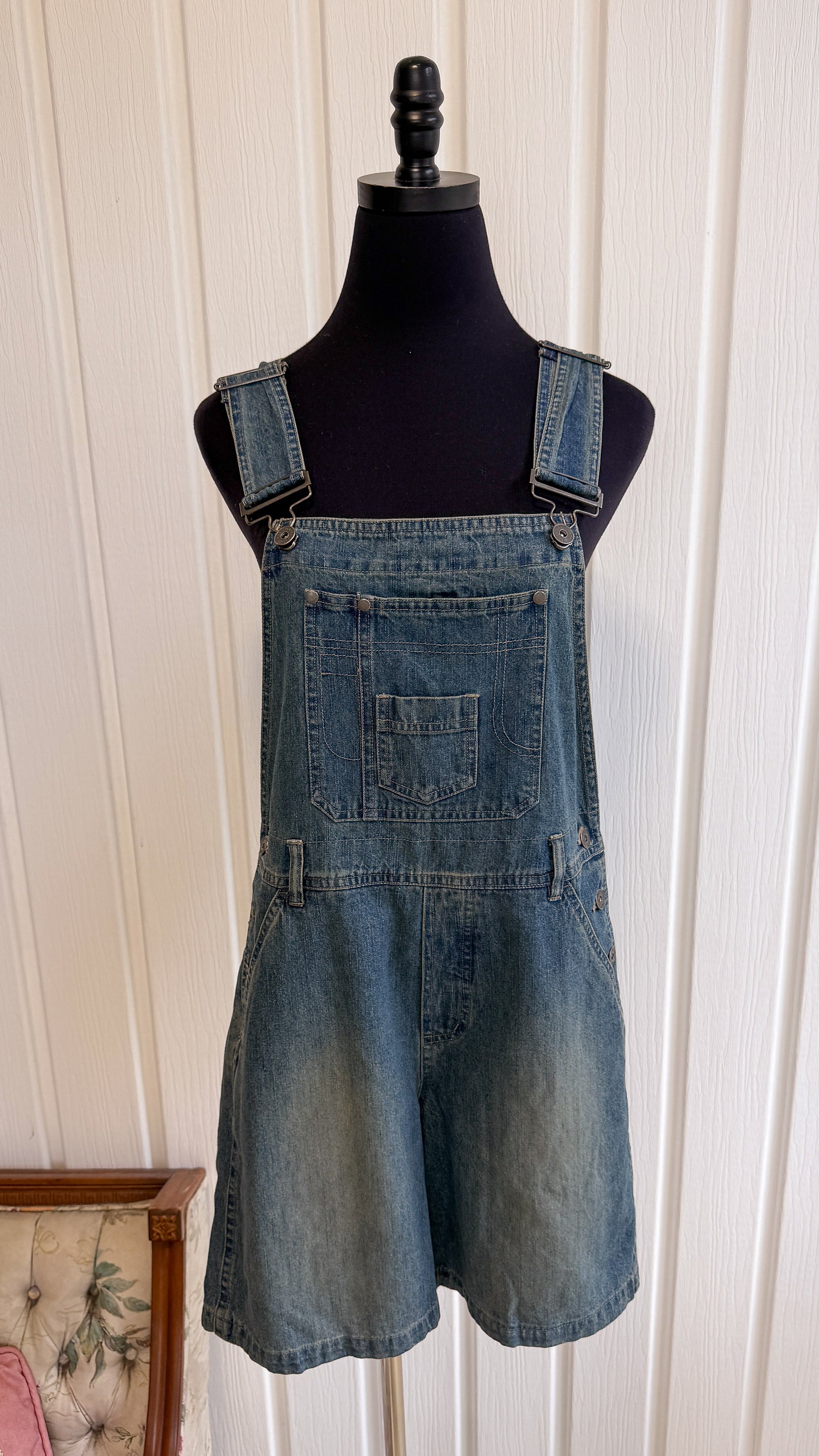Salopette-shorts en jeans- medium