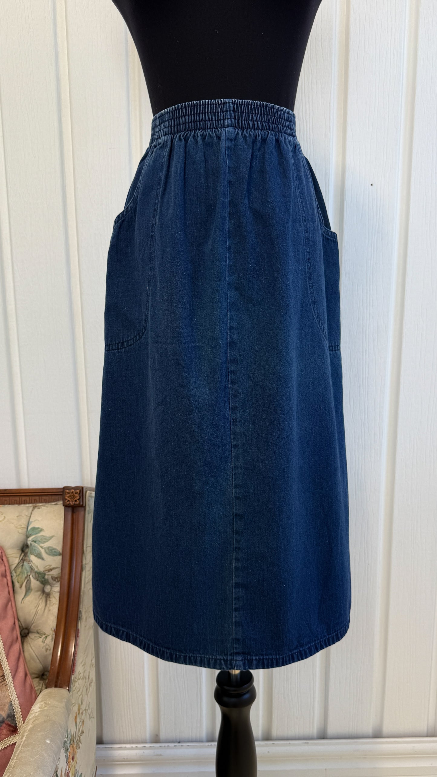 Jupe en jeans évasée- medium