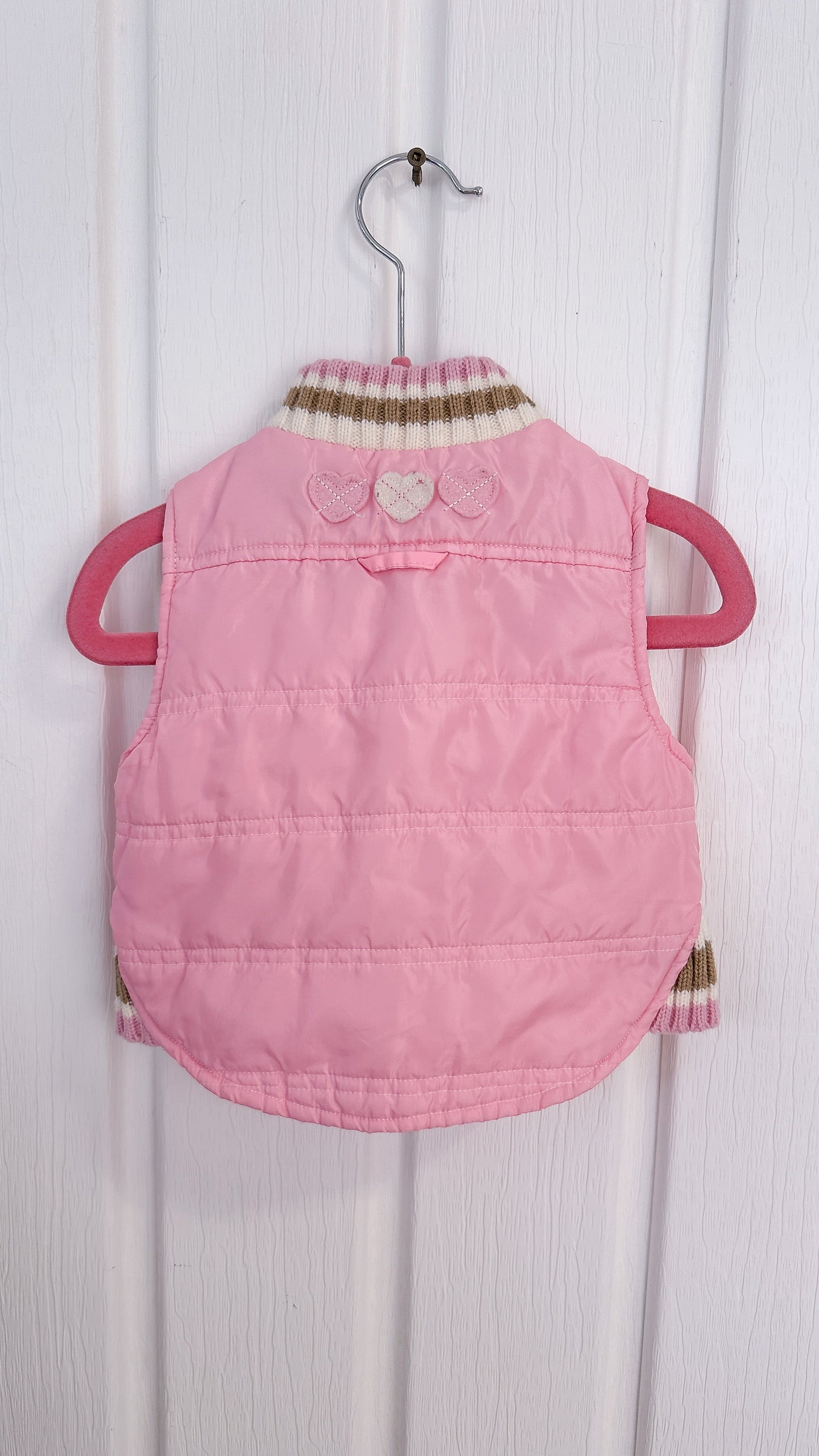 Enfants- gilet matelassé rose - 12m