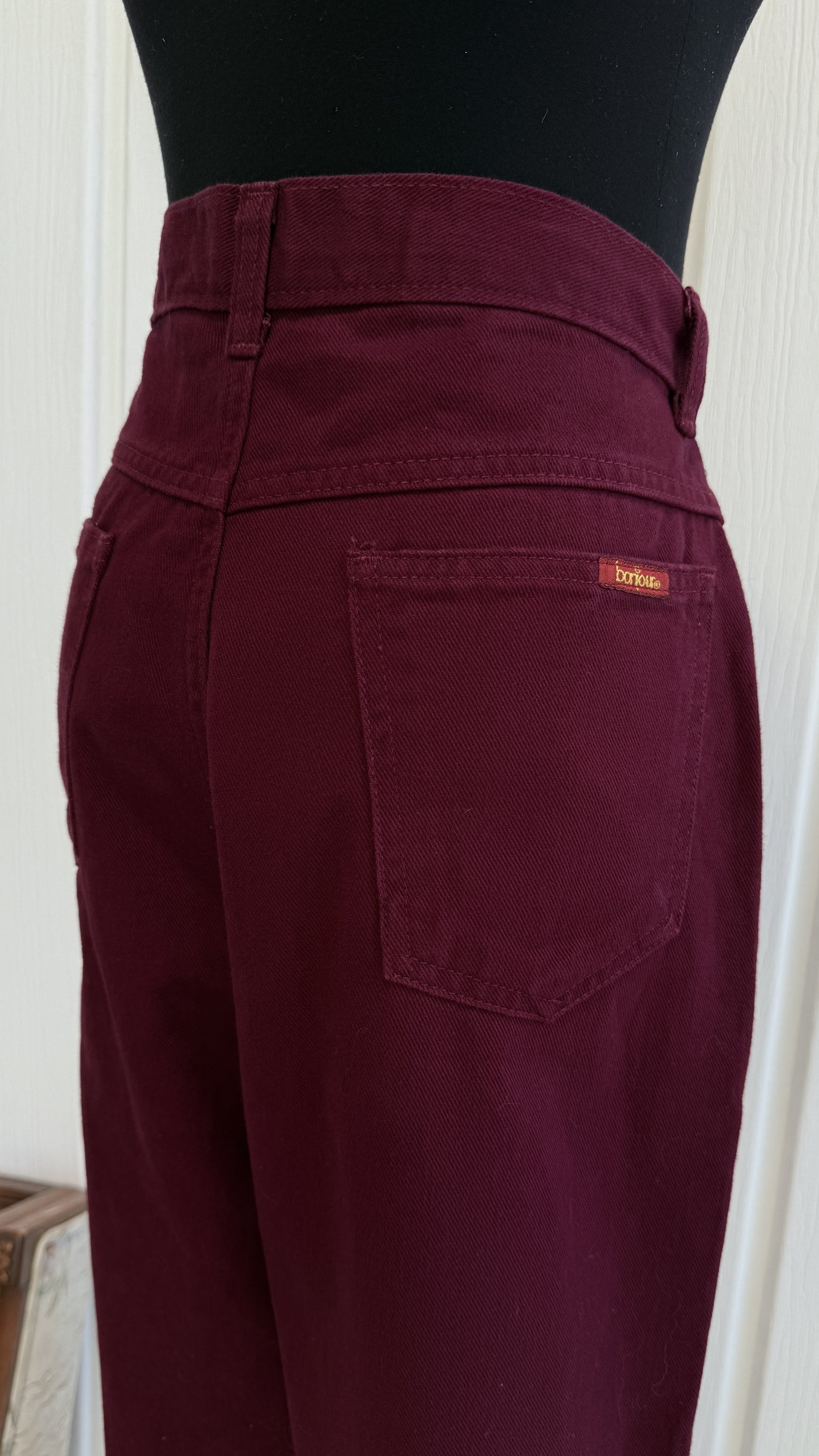 Jeans bourgogne Bonjour- small