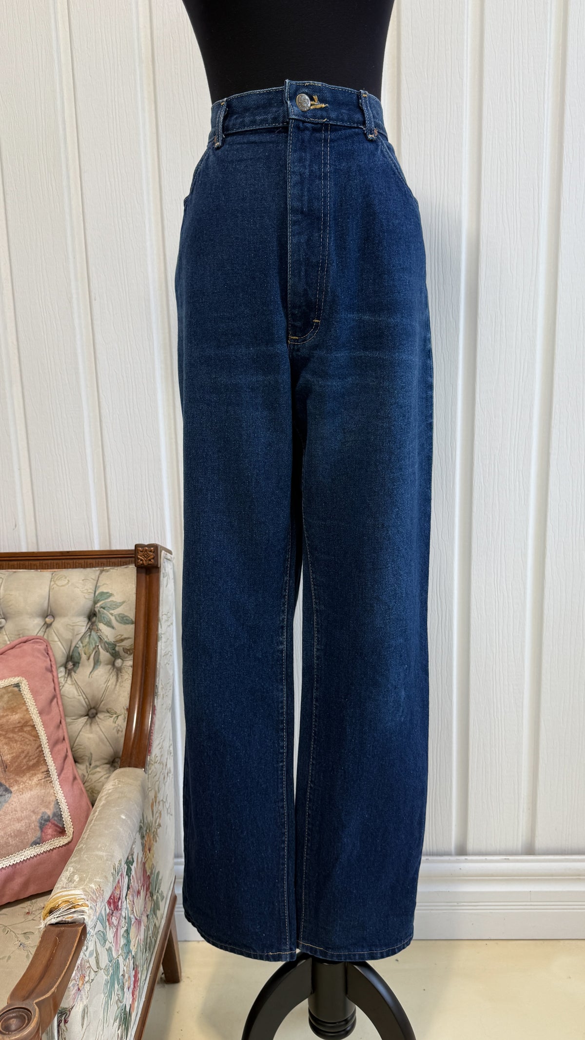 Jeans bleu foncee droit Lee- medium