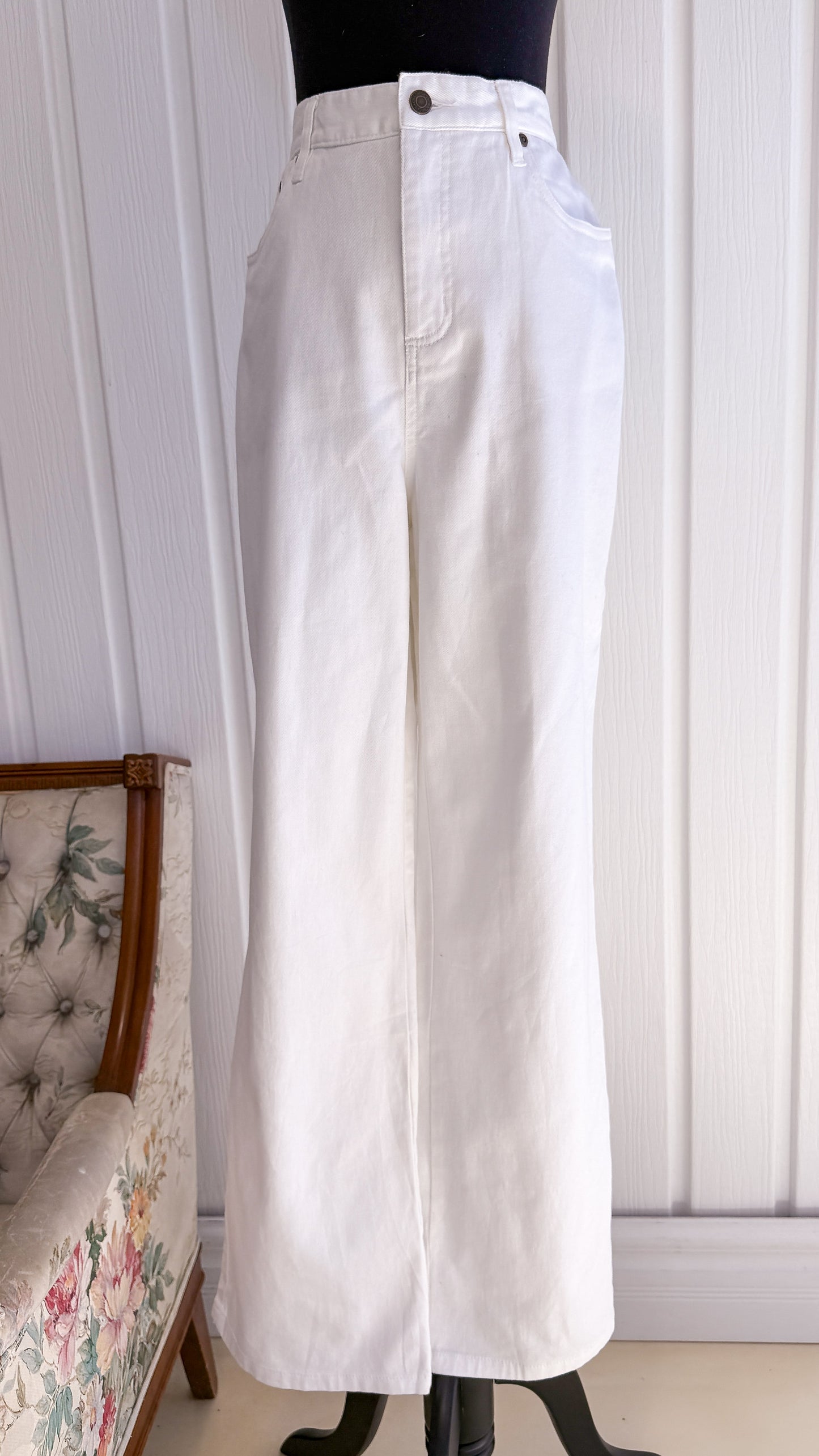 Jeans blanc baggy- medium