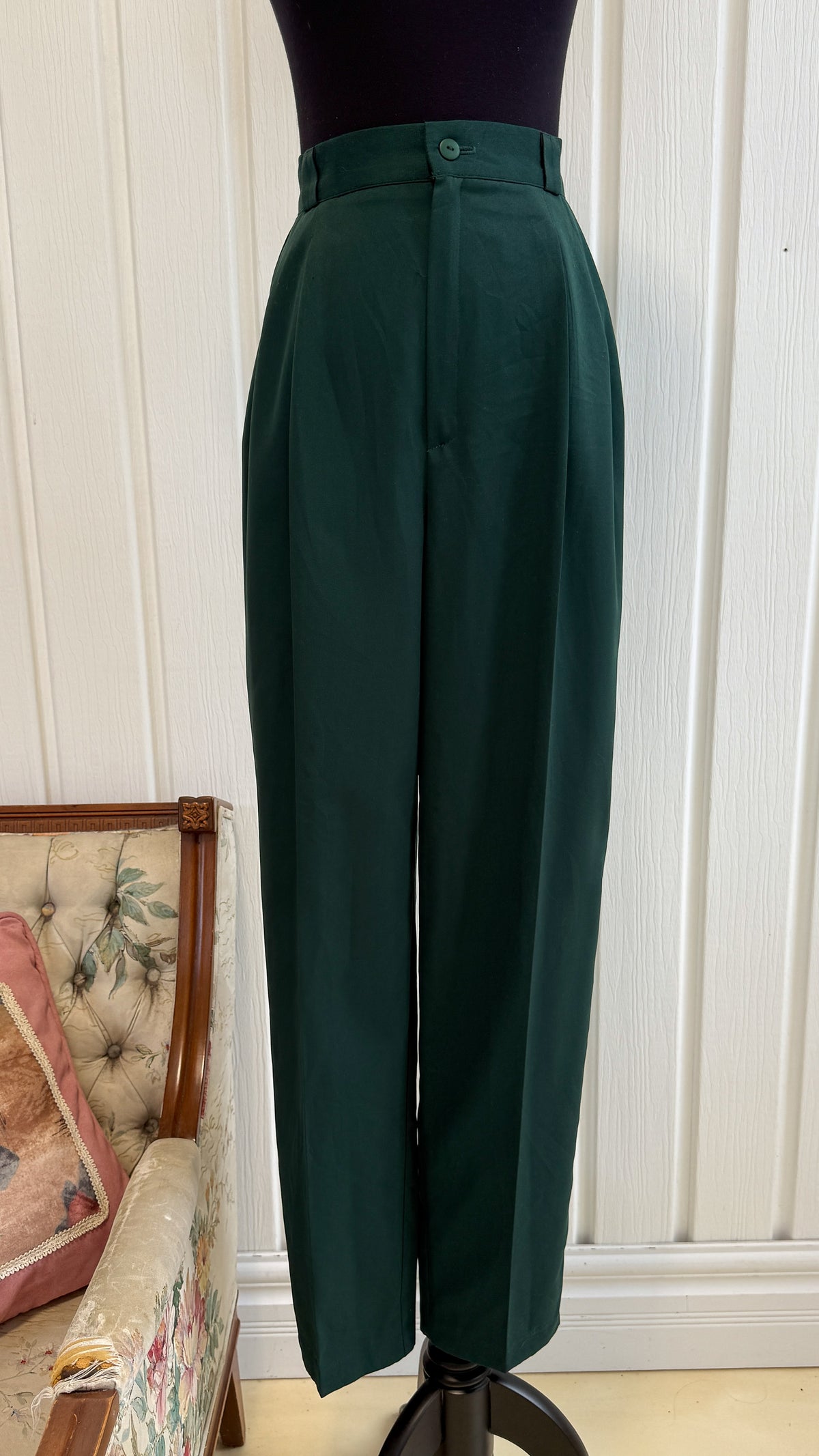 Pantalons/trouser vert droit- small