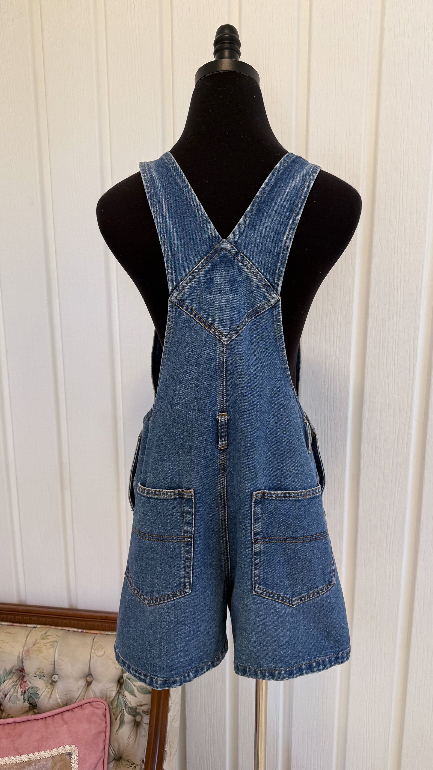 Salopette shorts en jeans Recruit- small
