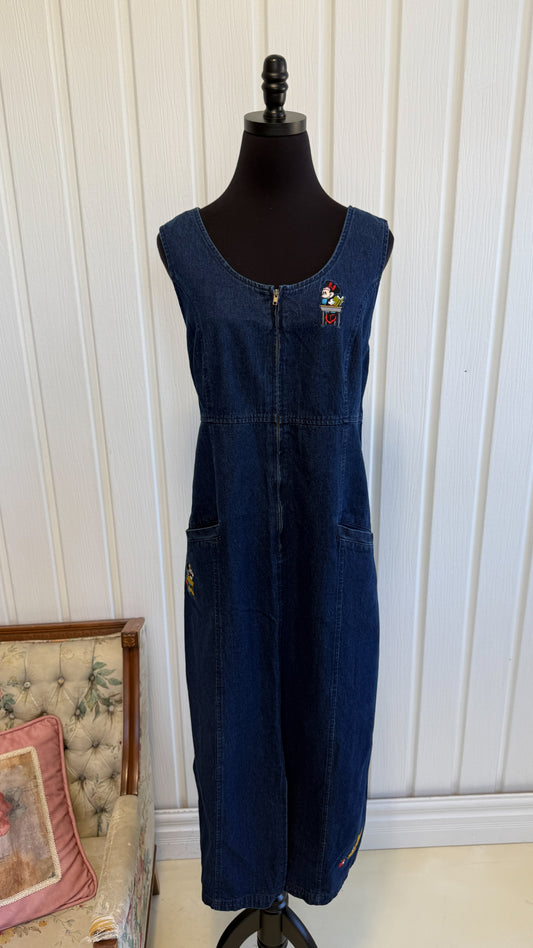Mickey and Goofy Denim Dress - x-large