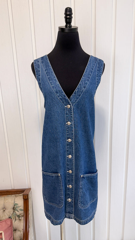 Robe trapéze en jeans - large