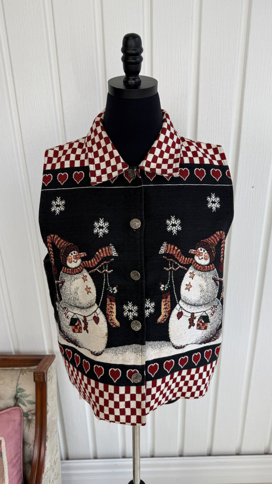 Snowmen Sleeveless Jacket - x-large