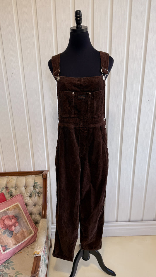 Salopette en corduroy brune-medium