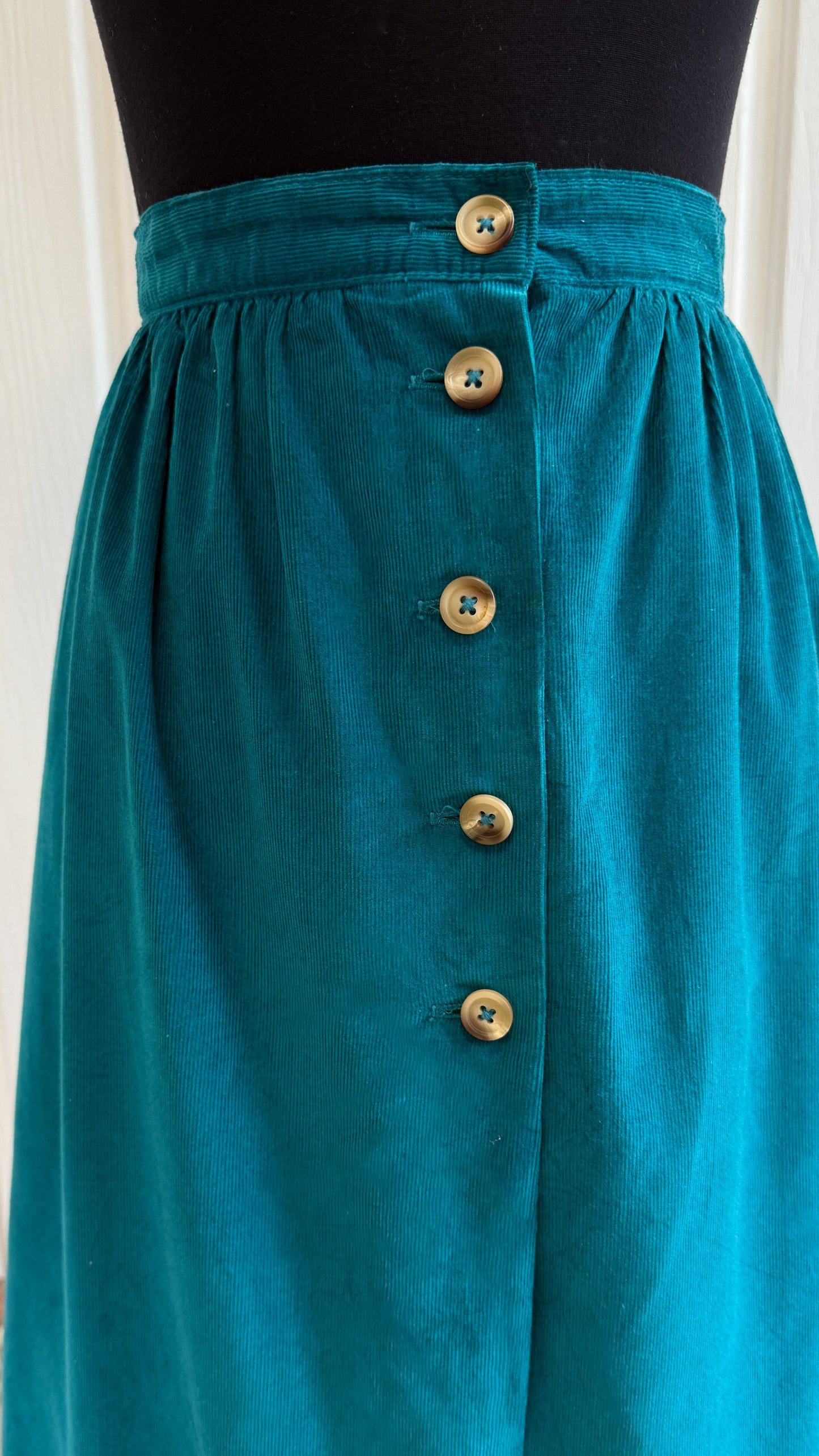 Jupe corduroy turquoise - medium