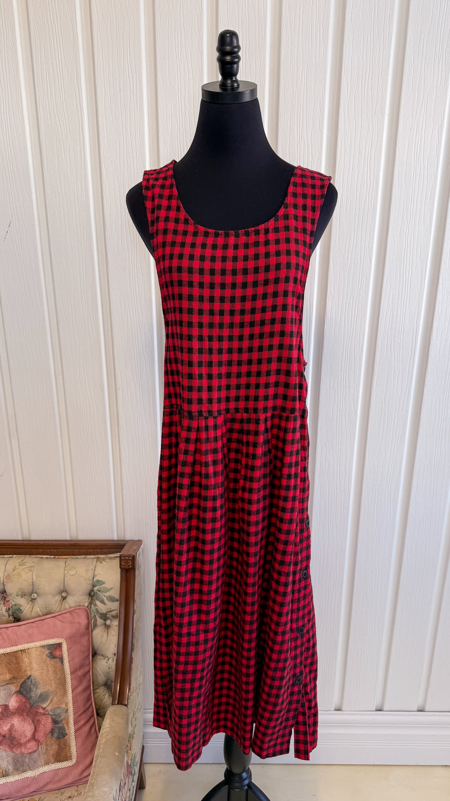 Robe carreauté rouge et noir- medium