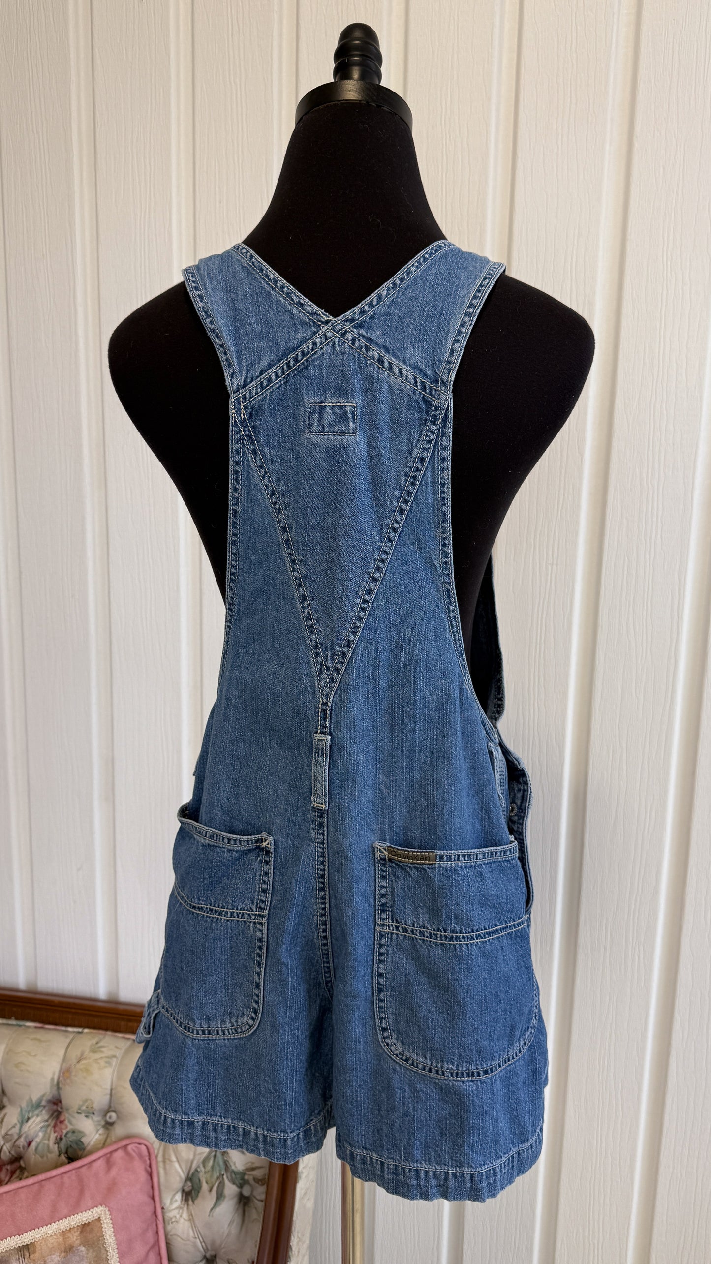 Salopette-short en jeans CK- small