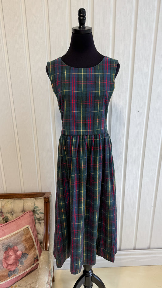 Robe carreauté verte - medium