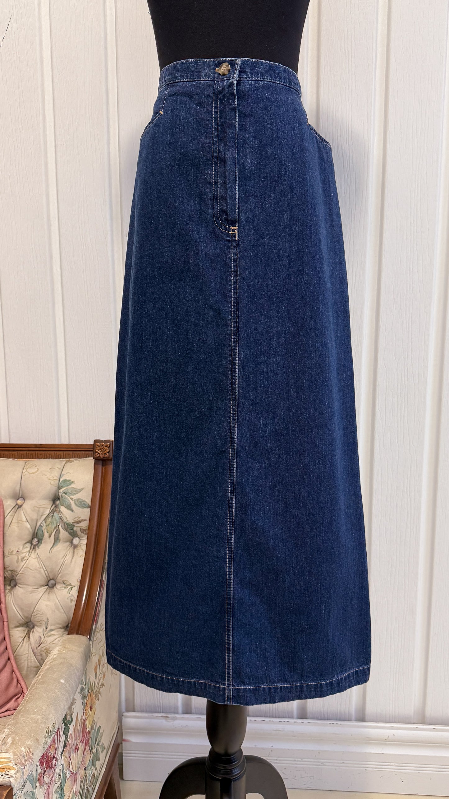 Flared denim skirt - medium