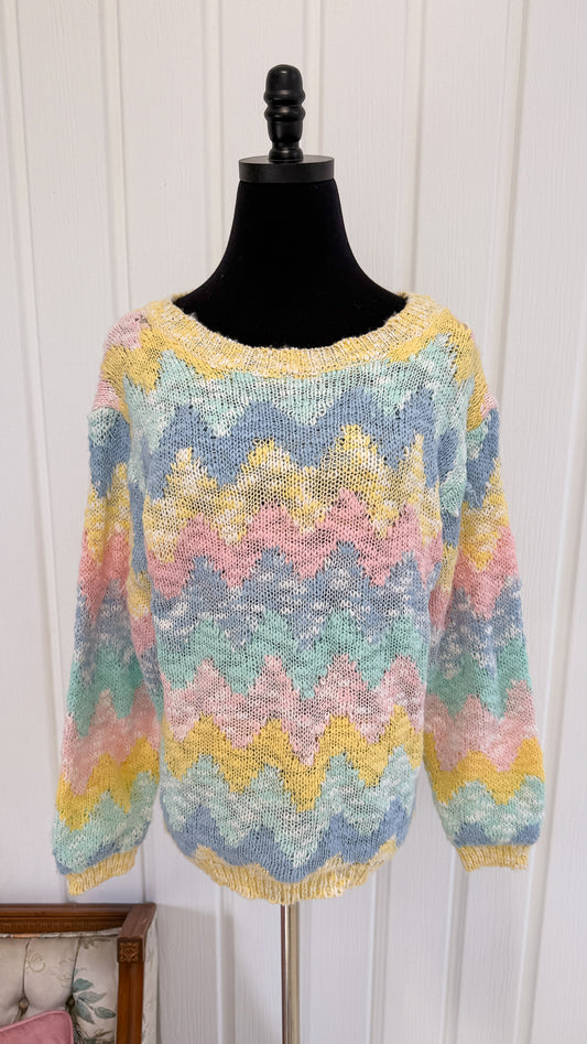 Chandail tricot pastel- small