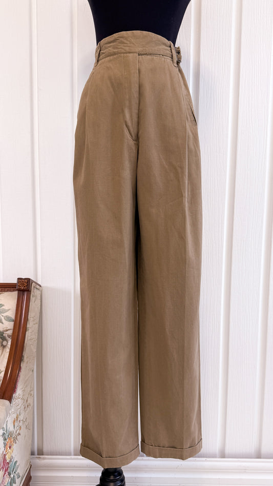 Pantalons trouser beige - small