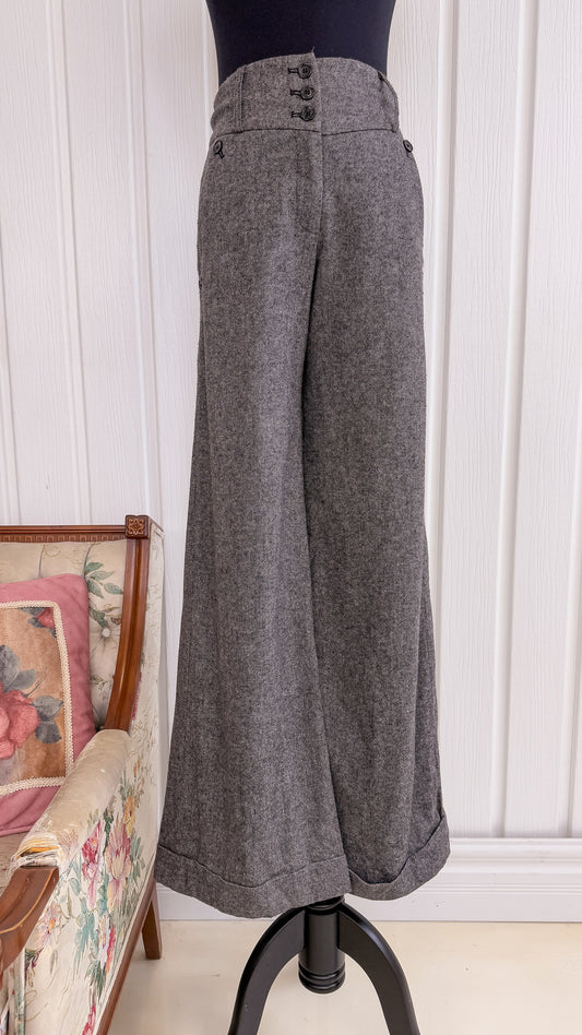 Pantalons gris évasés- medium