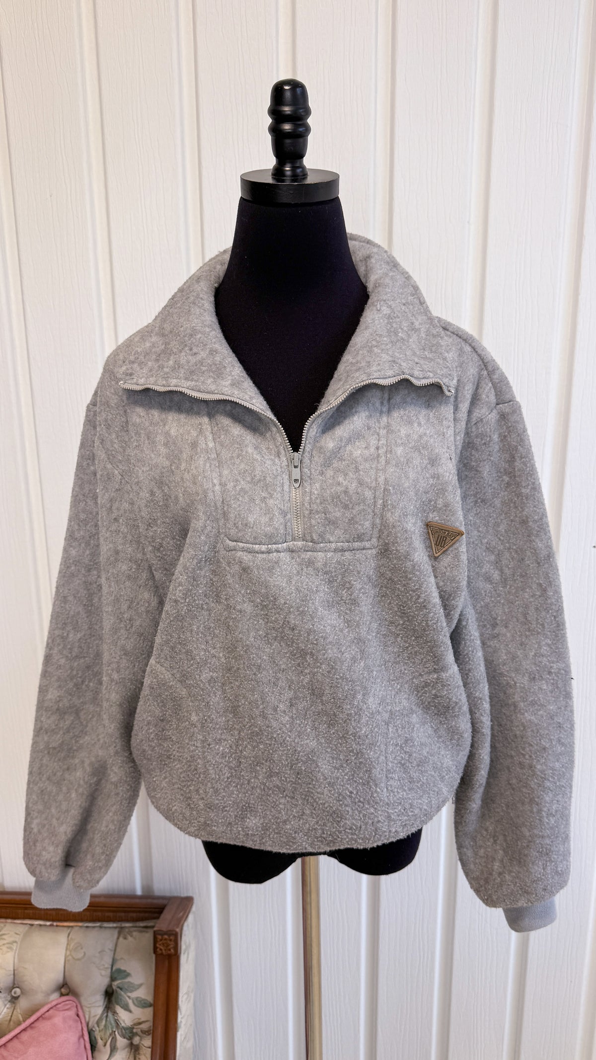 Chandail en polar gris - small