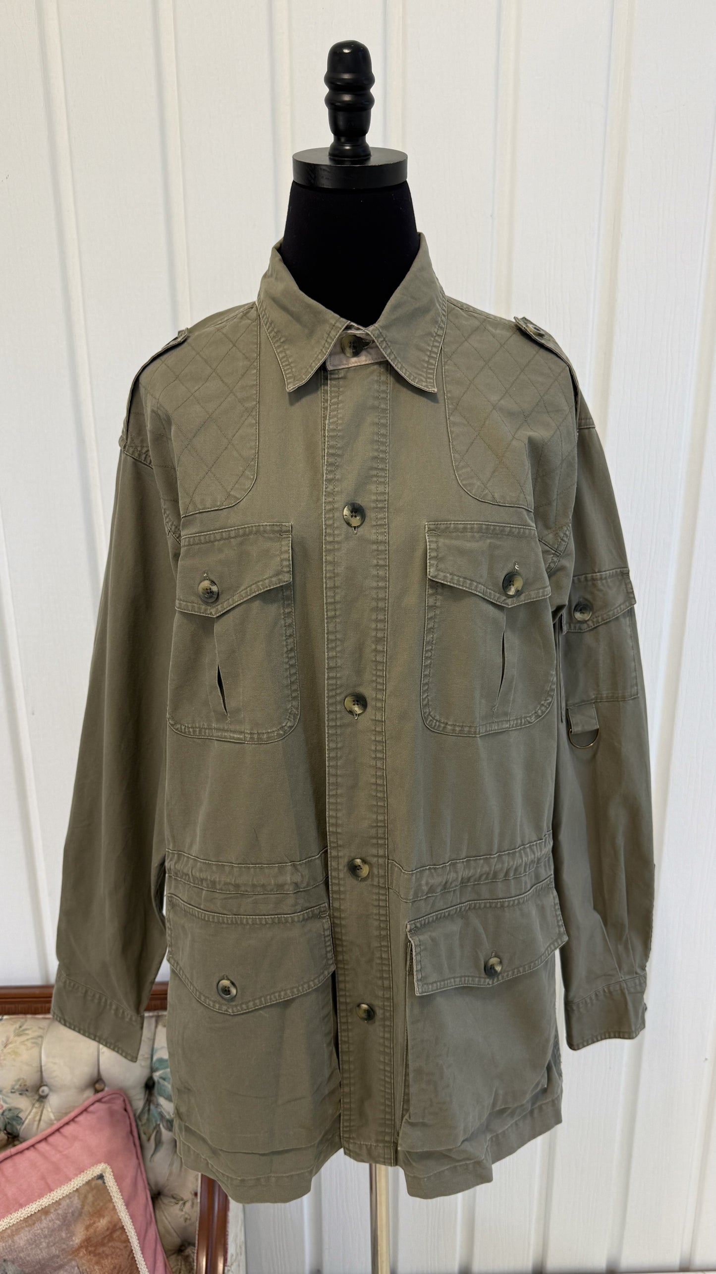 Veste cargo kaki- large
