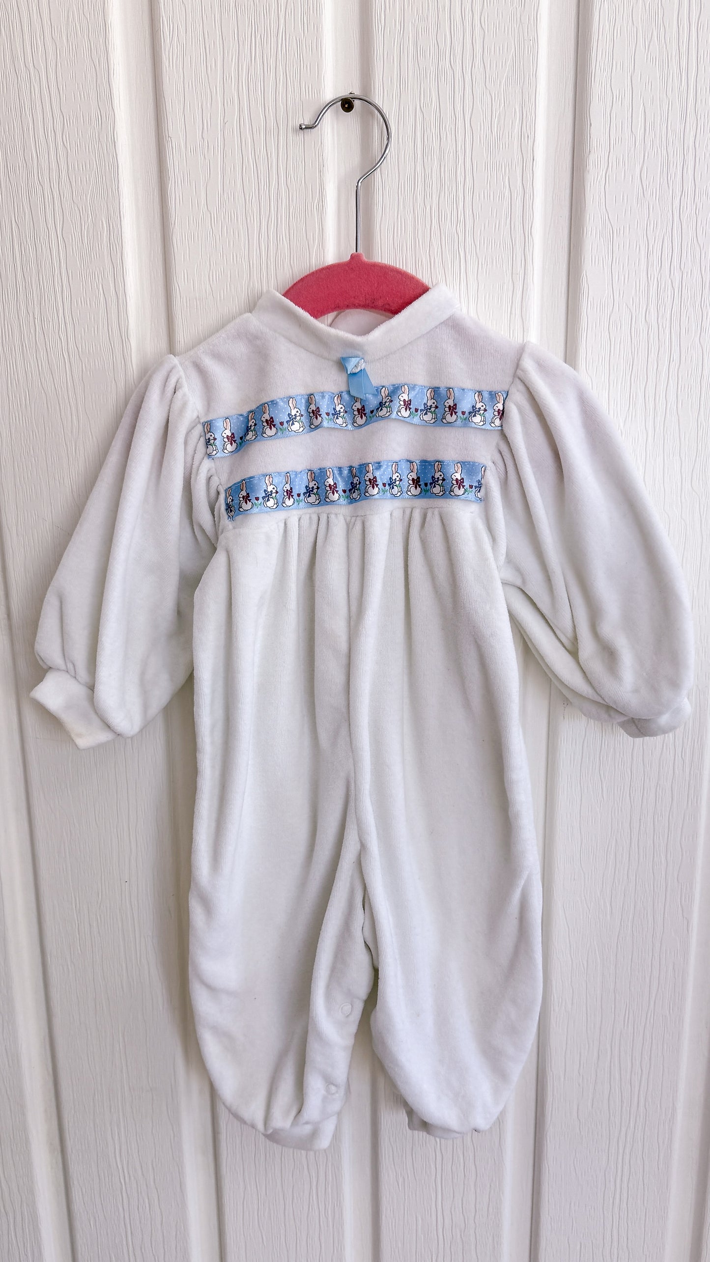 Enfants- Pyjamas en velours lapins- 12mois