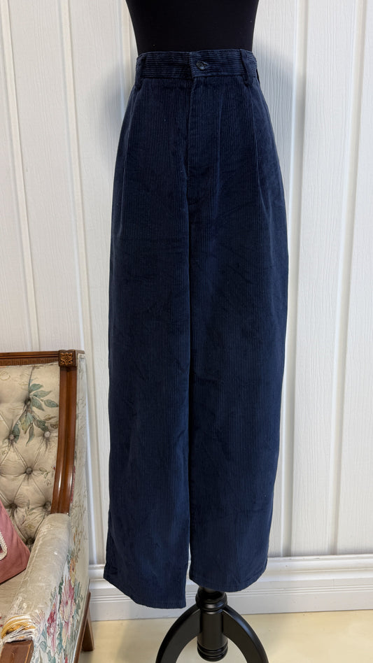 Pantalons corduroy bleu- medium