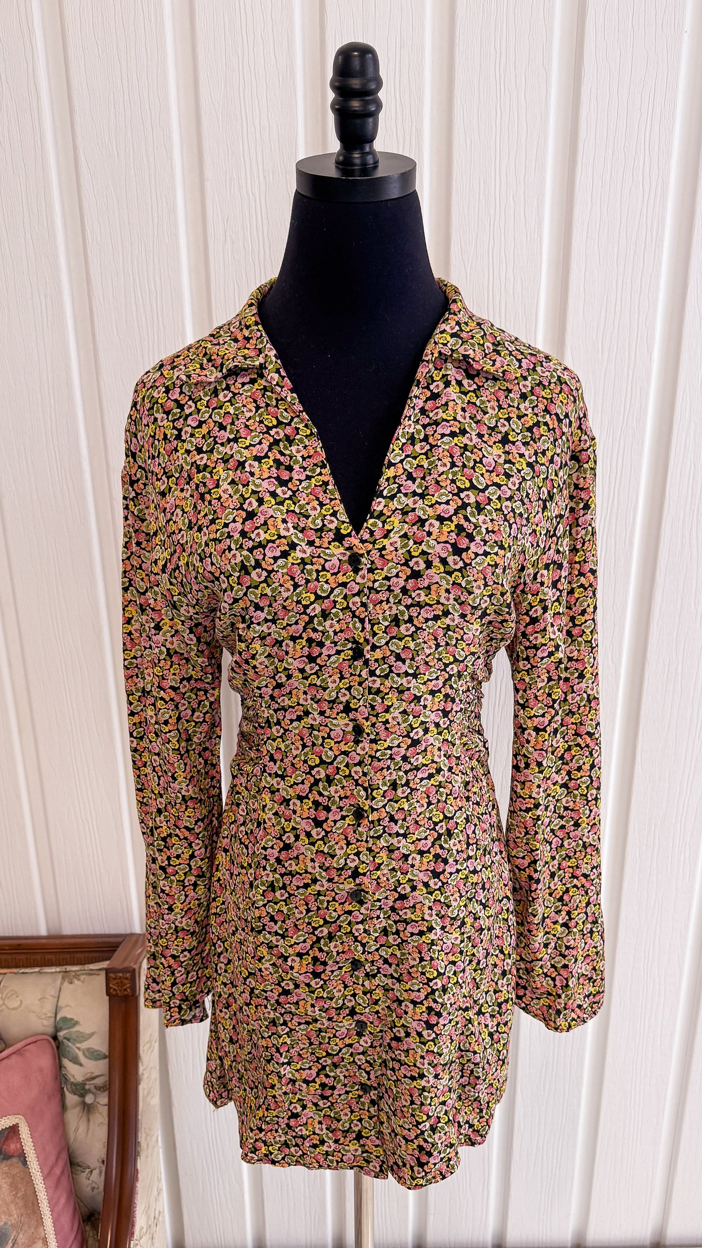 Robe chemisier fleurie- medium