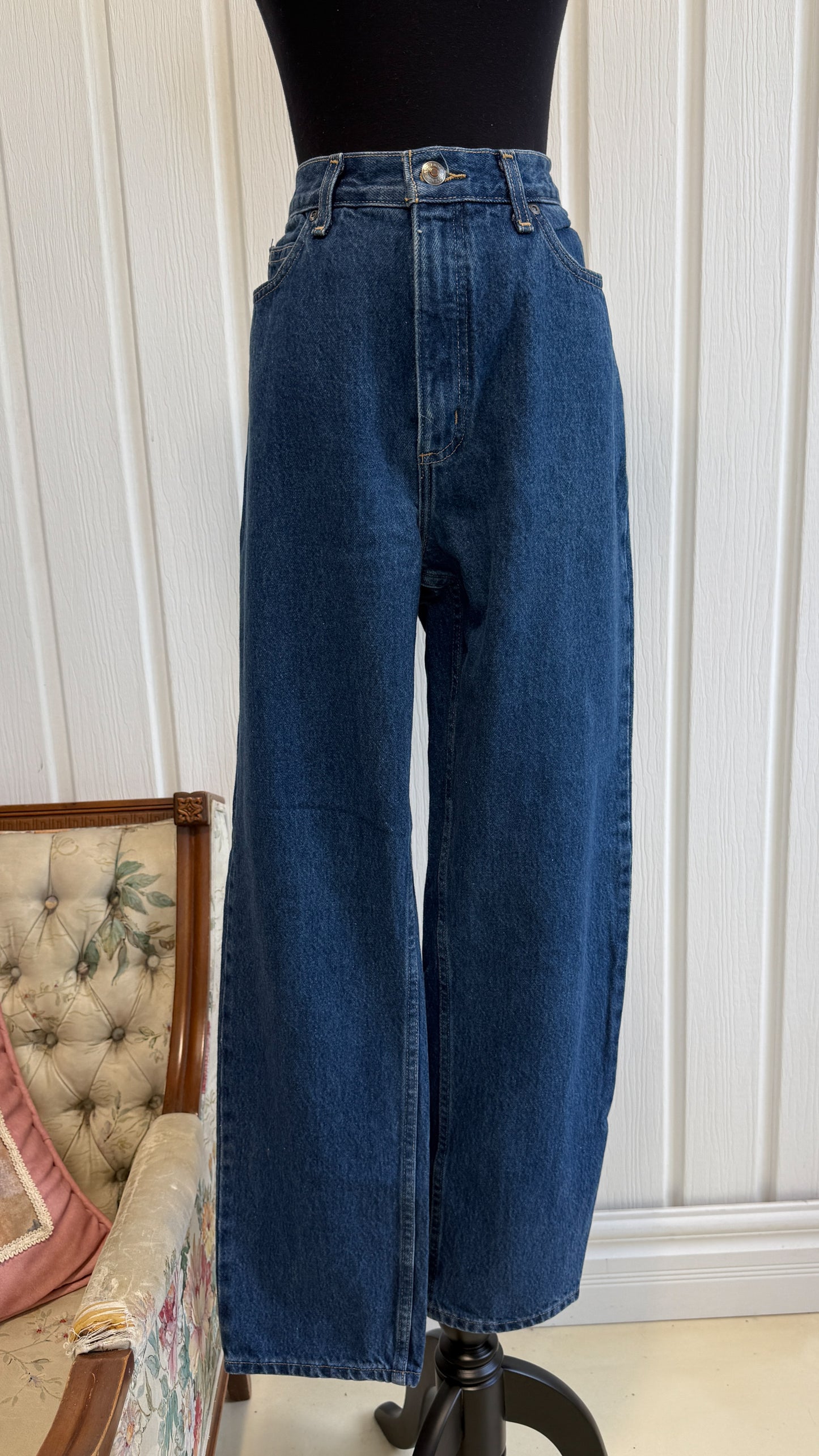 Jeans bleu foncé Lands end- medium