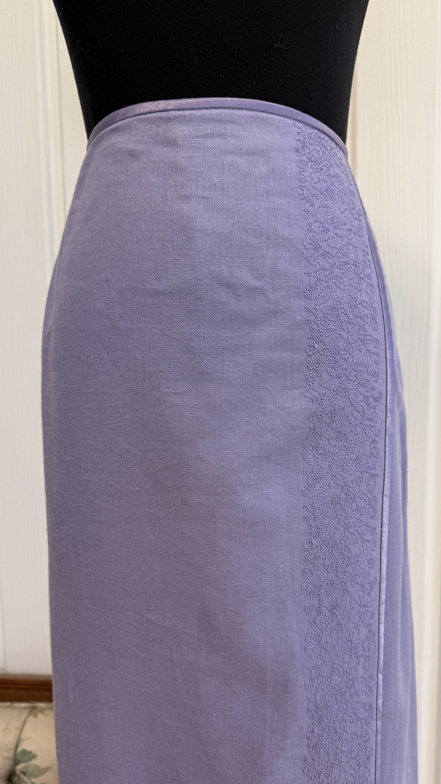 Jupe en lin lilas- medium
