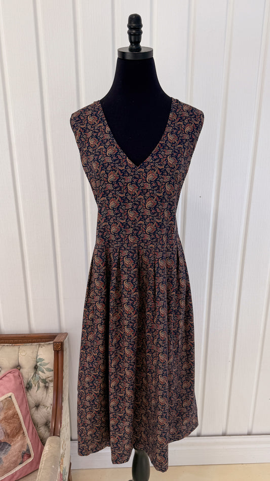 Robe marine fleuris - large