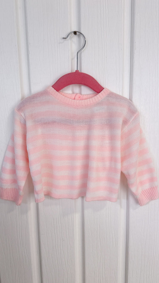 Children - Striped pink sweater - 24m