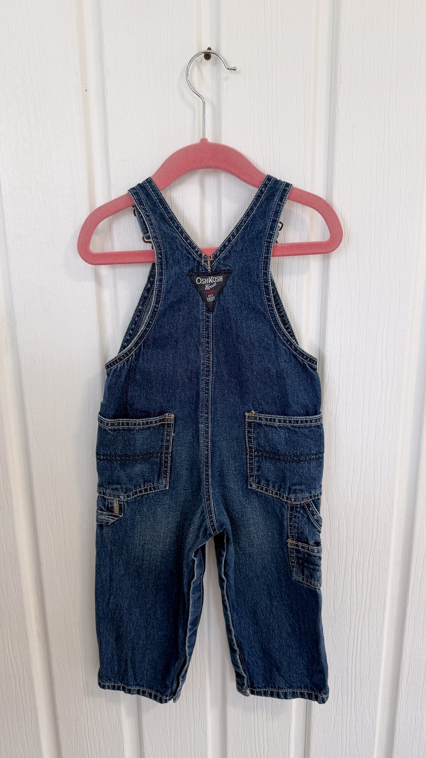 Enfants- salopette en jeans foncé Oshkosh- 18m et 24m