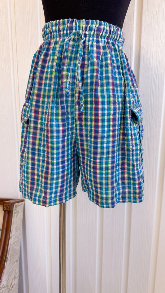 Shorts carreauté bleu Cherokee- medium