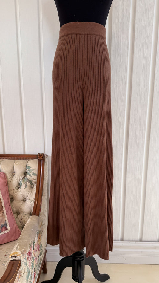 Pantalons lounge évasés brun- x-large