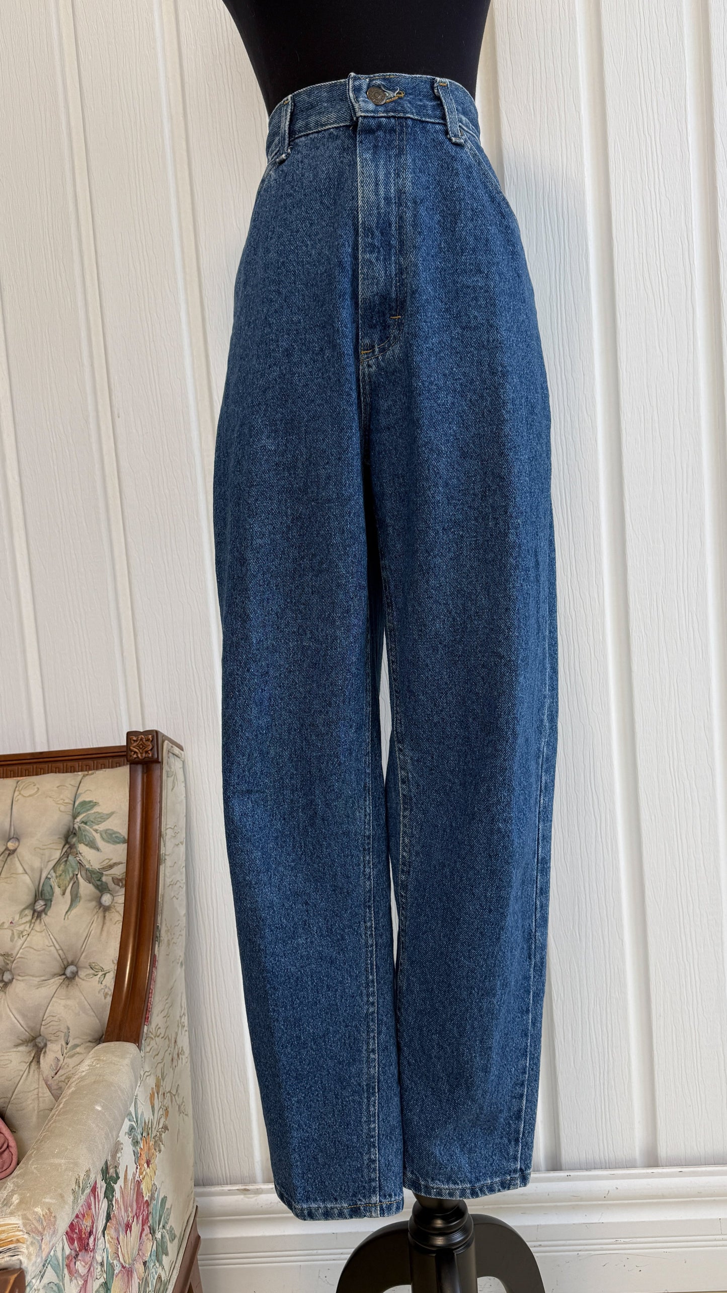 Jeans bleu foncé baggy Lee- small