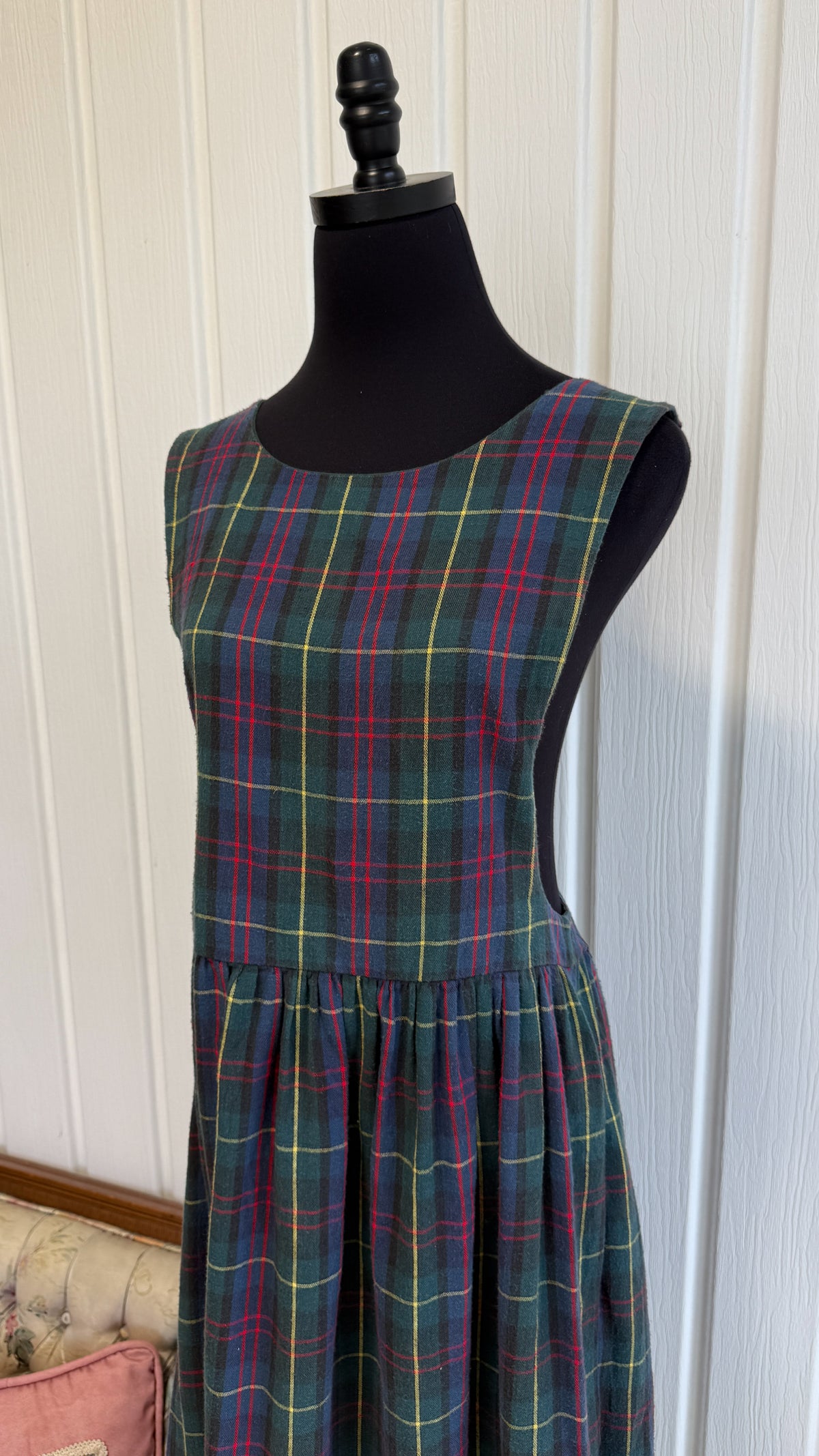 Robe carreauté verte - medium