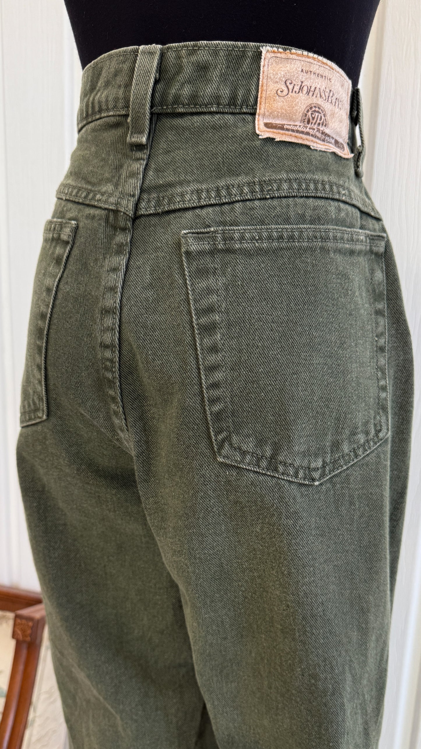 Jeans baggy vert St-johns- medium