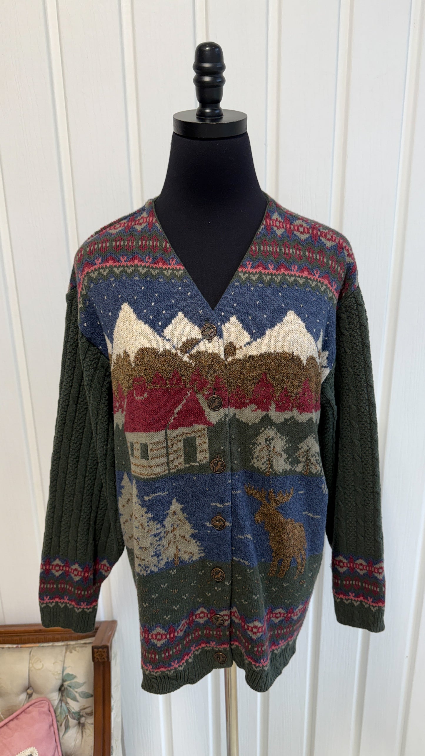 Cardigan tricot fôret - medium