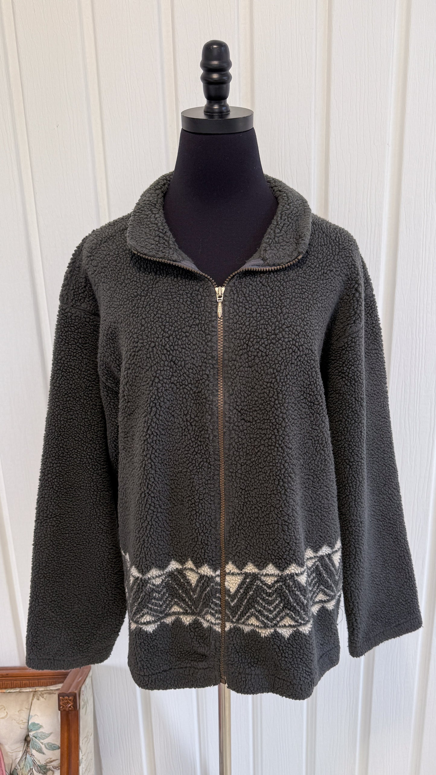 Veste en polar grise - large