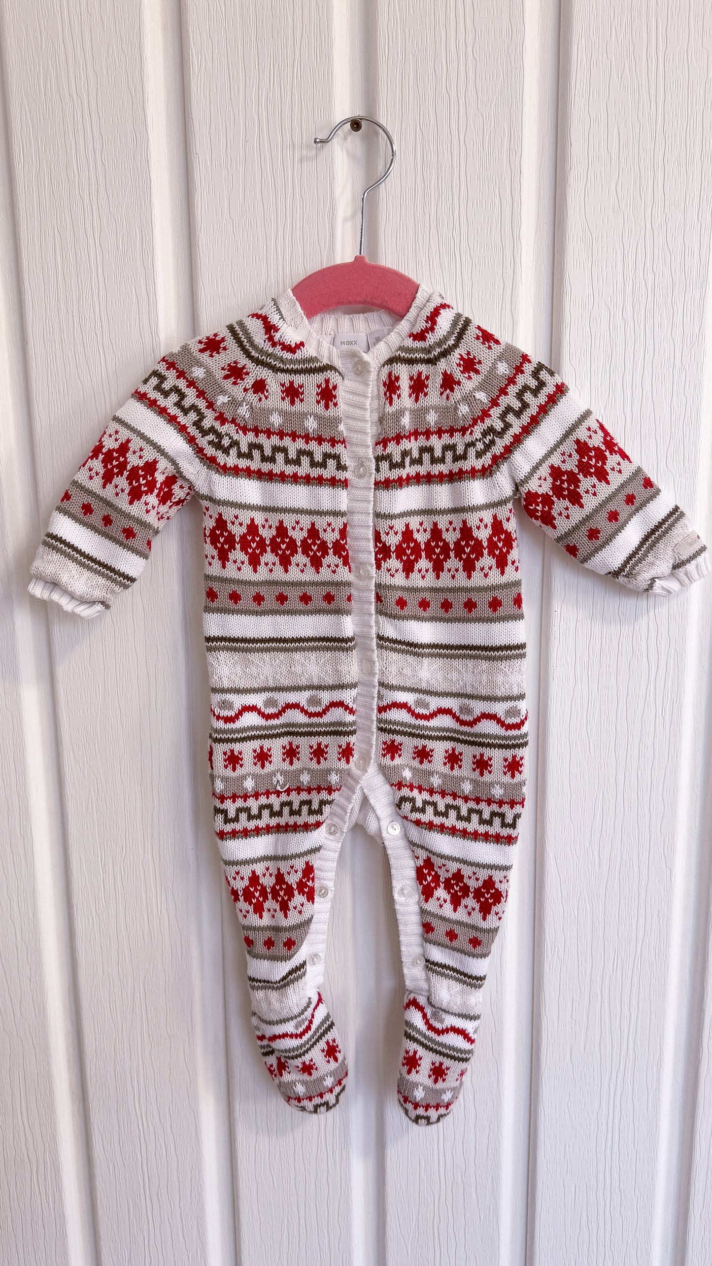 Kids - Patterned Knit Jumpsuit - 6-9m