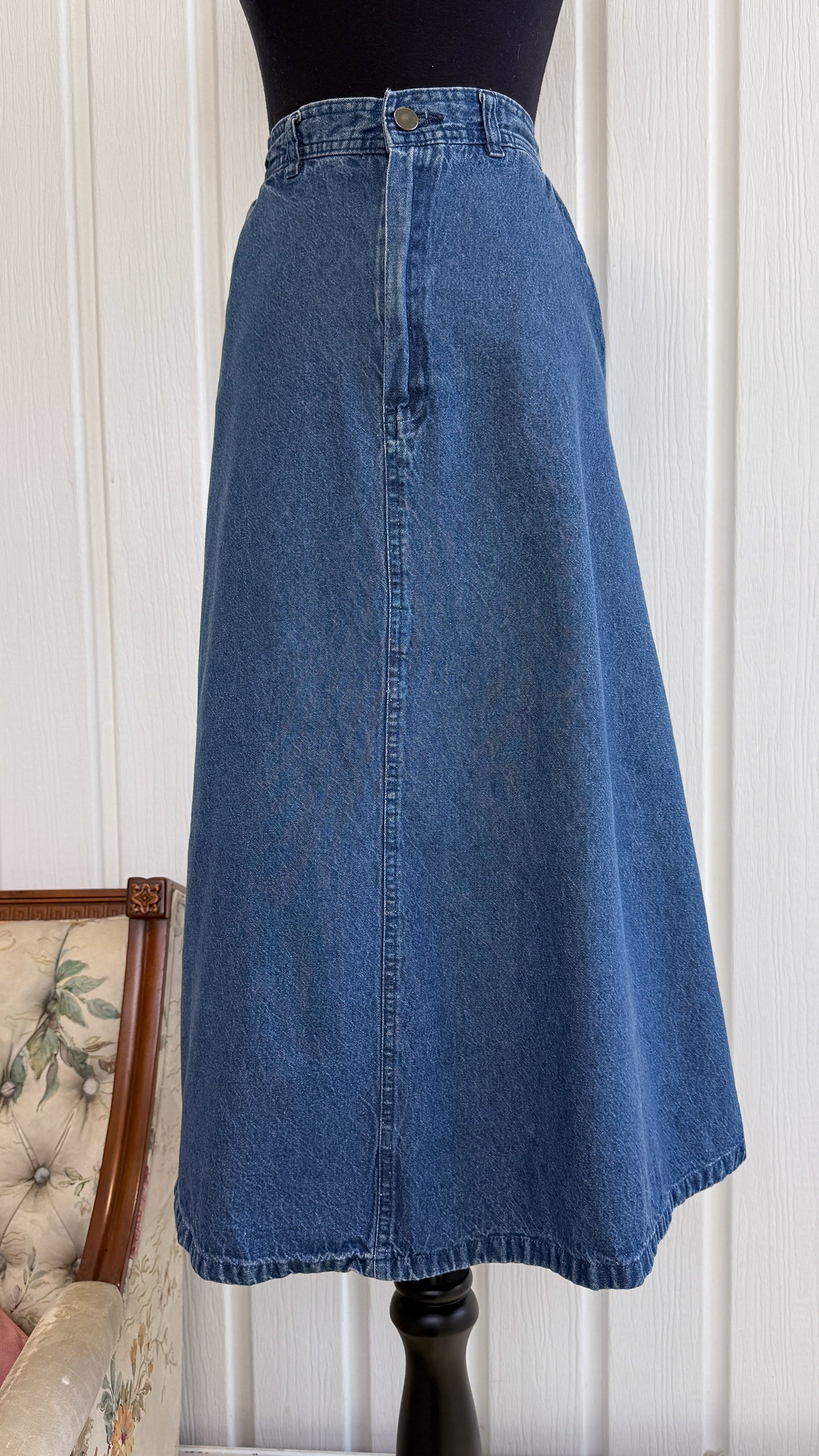 Flared denim skirt - medium