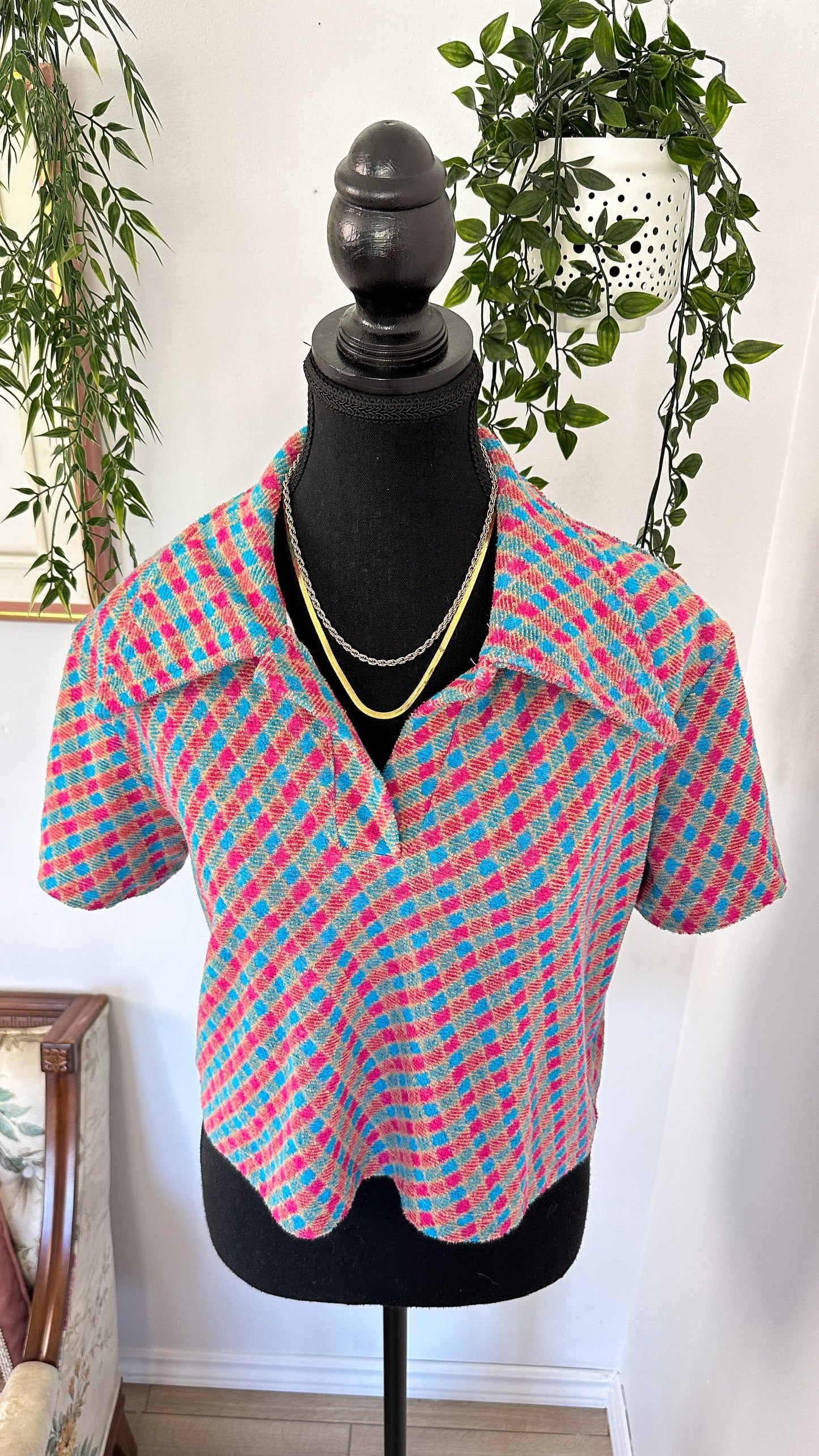 T-shirt motifs losanges- medium