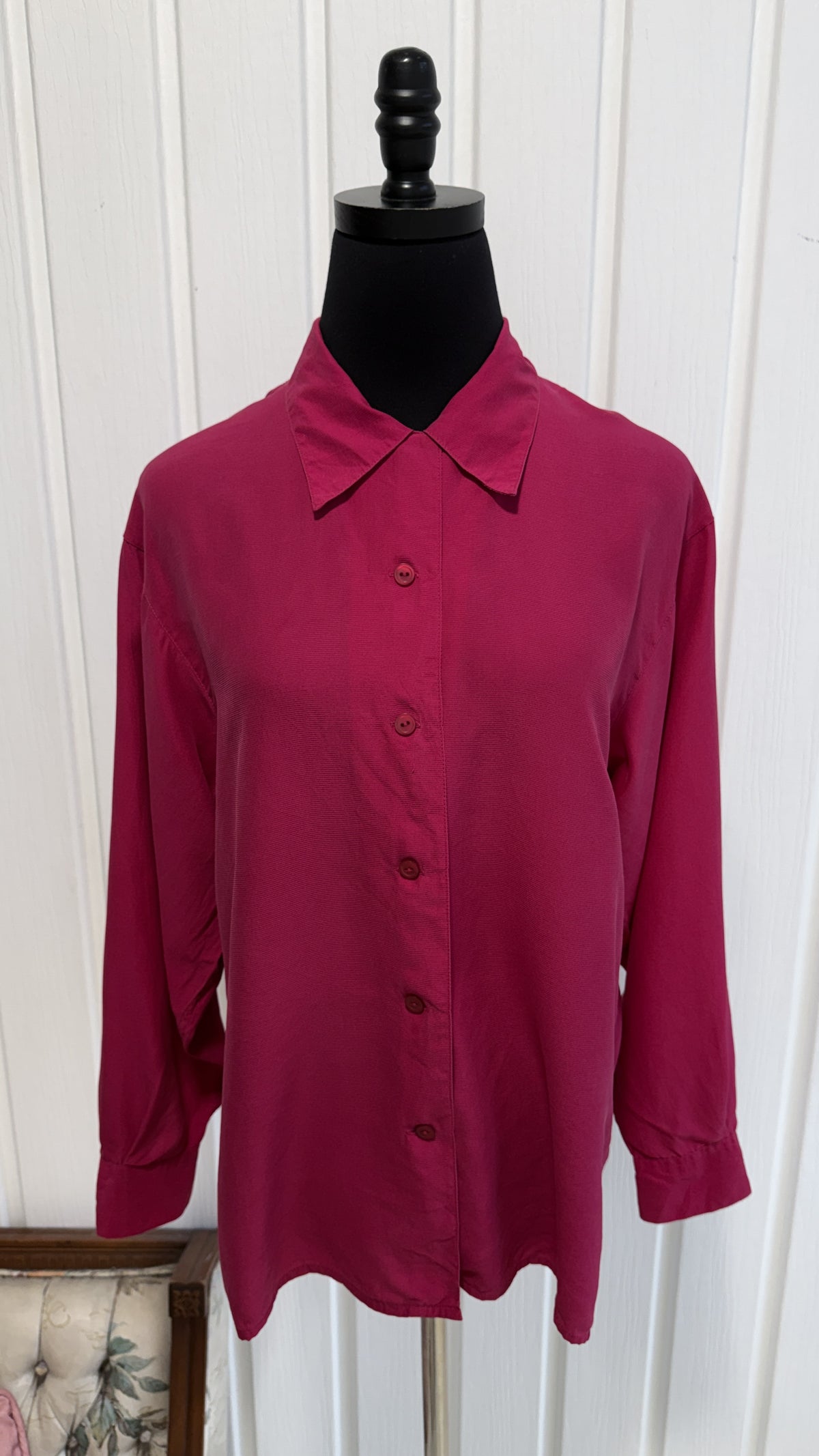 Chemisier en soie rose - small