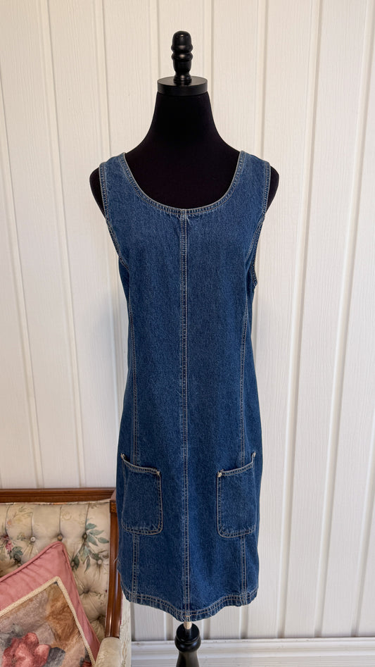 Robe trapèze en jeans - large