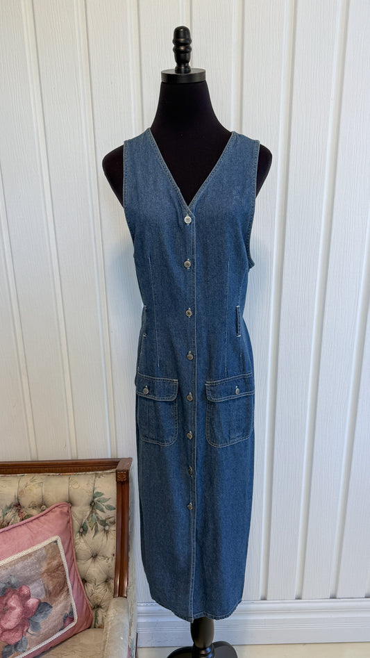 Robe chemisier en denim-medium