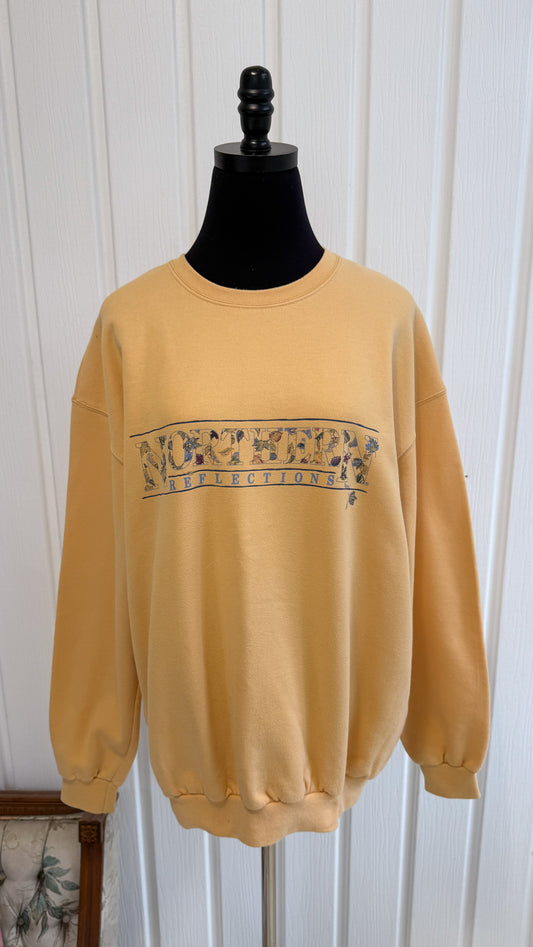 Chandail crewneck jaune Northern Reflection- large