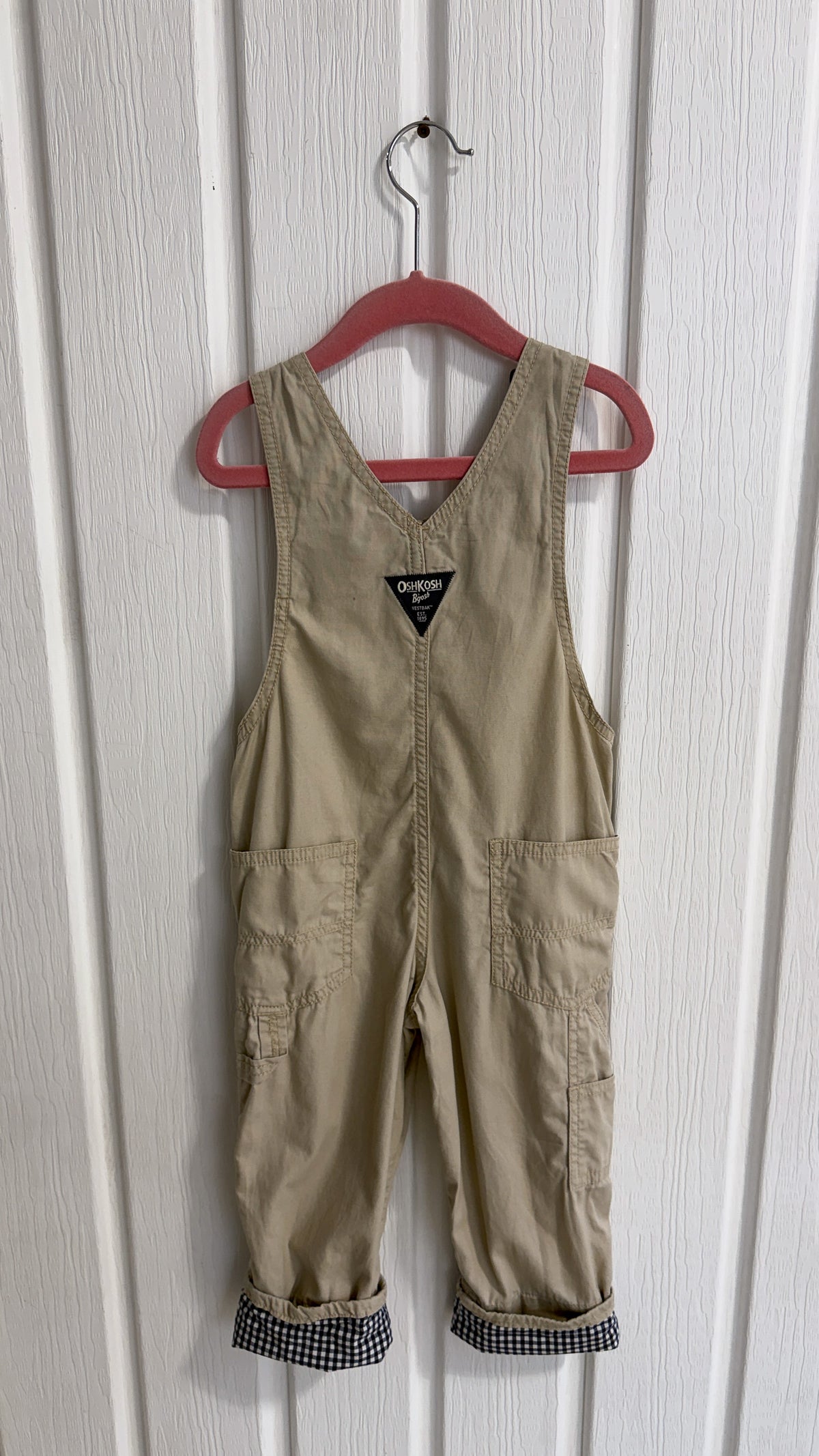 Enfants- salopette beige oshkosh- 3T