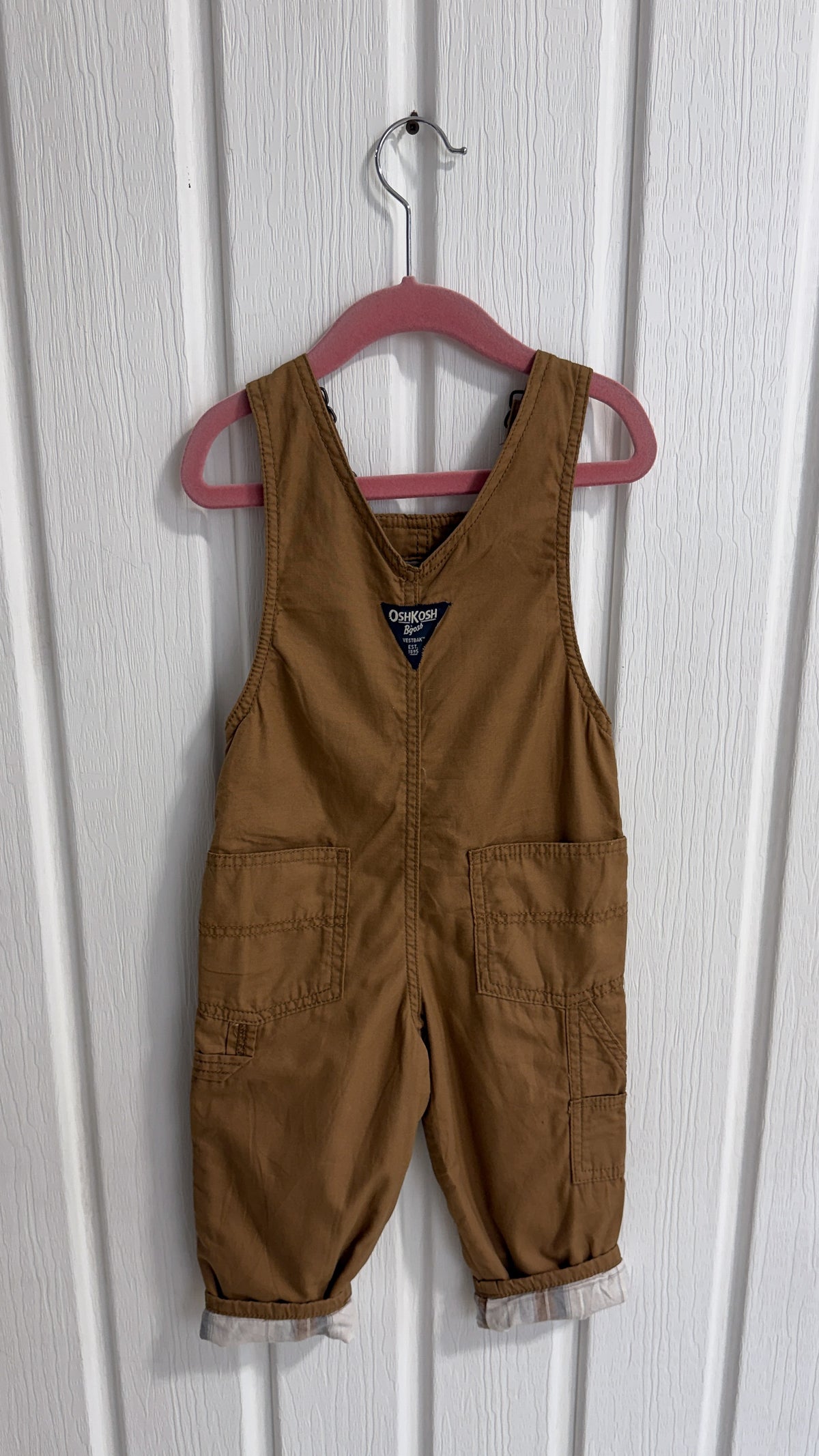 Enfants- salopette beige caramel Oshkosh- 2T