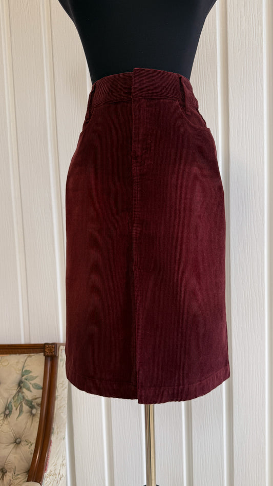 Jupe en corduroy bourgogne- medium