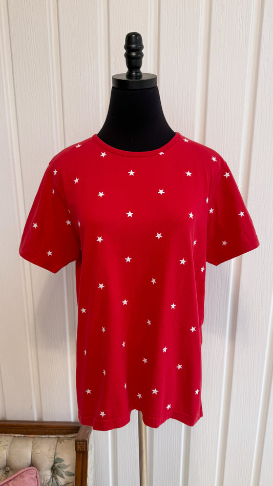 T-shirt rouge étoiles- medium